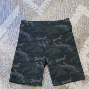 American Eagle High Rise Camo Bike Shorts